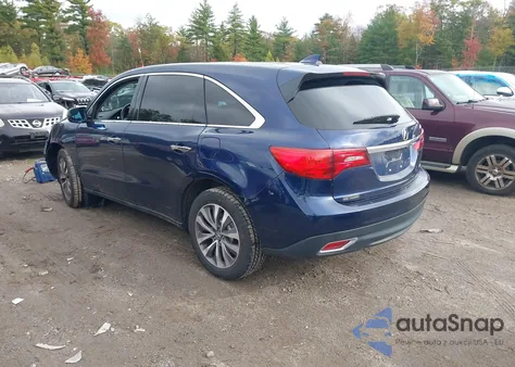 2016 Acura Mdx Technology Acurawatch Plus Packages/Technology Package from USA, damaged, VIN 5FRYD4H4XGB016156